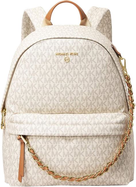 michael kors leather backpack acorn|Michael Kors slater backpack.